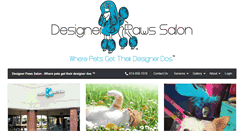 Desktop Screenshot of designerpawssalon.com